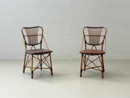 Vintage Designerstühle von Yuzuru Yamakawa aus Bambus