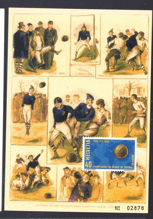 Das 1. offizielle Länderspiel der Fussbal Geschichte 1872 Kaufen auf