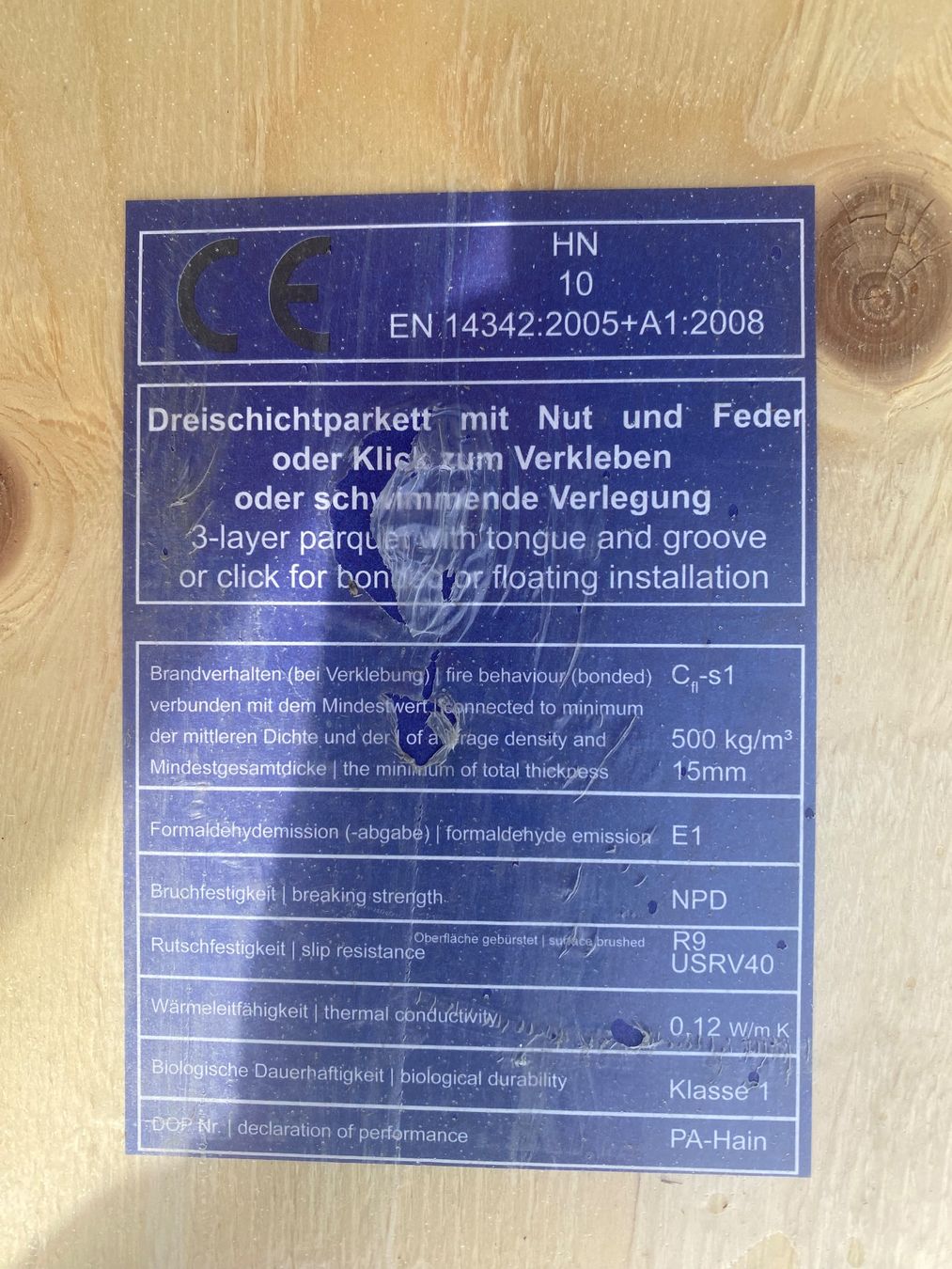 Articoli in legno: Parkett Eiche rustikal – Nuovo e nell'imballaggio originale da Pfeffingen venduto da apple2007 2