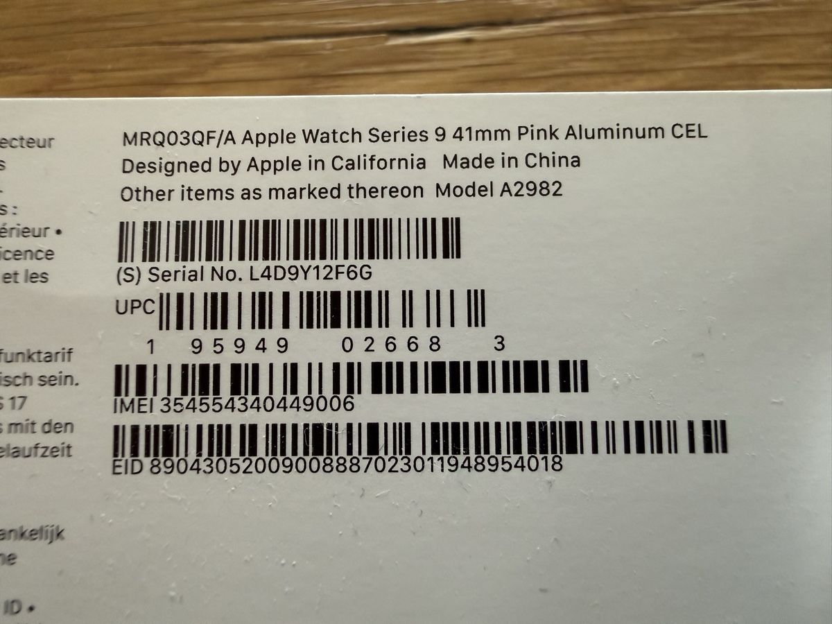 Apple Smartwatch: apple watch series 9 pink 41mm gps cellular – Usato da Birmensdorf ZH venduto da nitro154 7