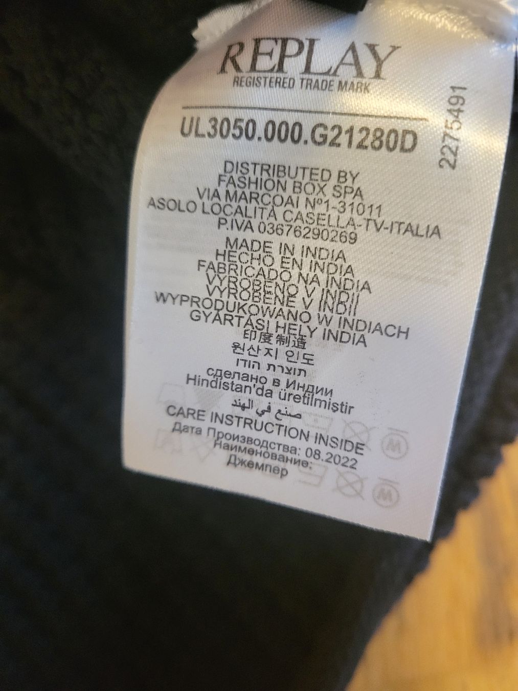 Replay Maglioni & Felpe: Pullover von Replay, Größe S, neu mit Etikett 100% Baumwolle – Usato da Kreuzlingen venduto da JP_1308 3