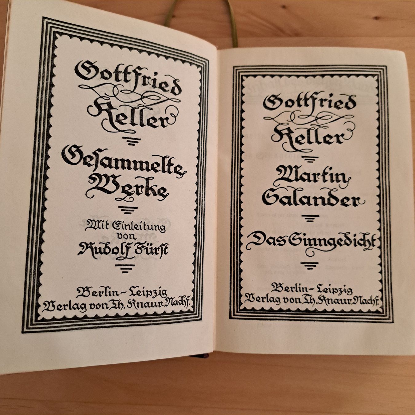 Libri: Gottfried Keller / Gesammelte Werke – Usato da Grüningen venduto da Tappio 3