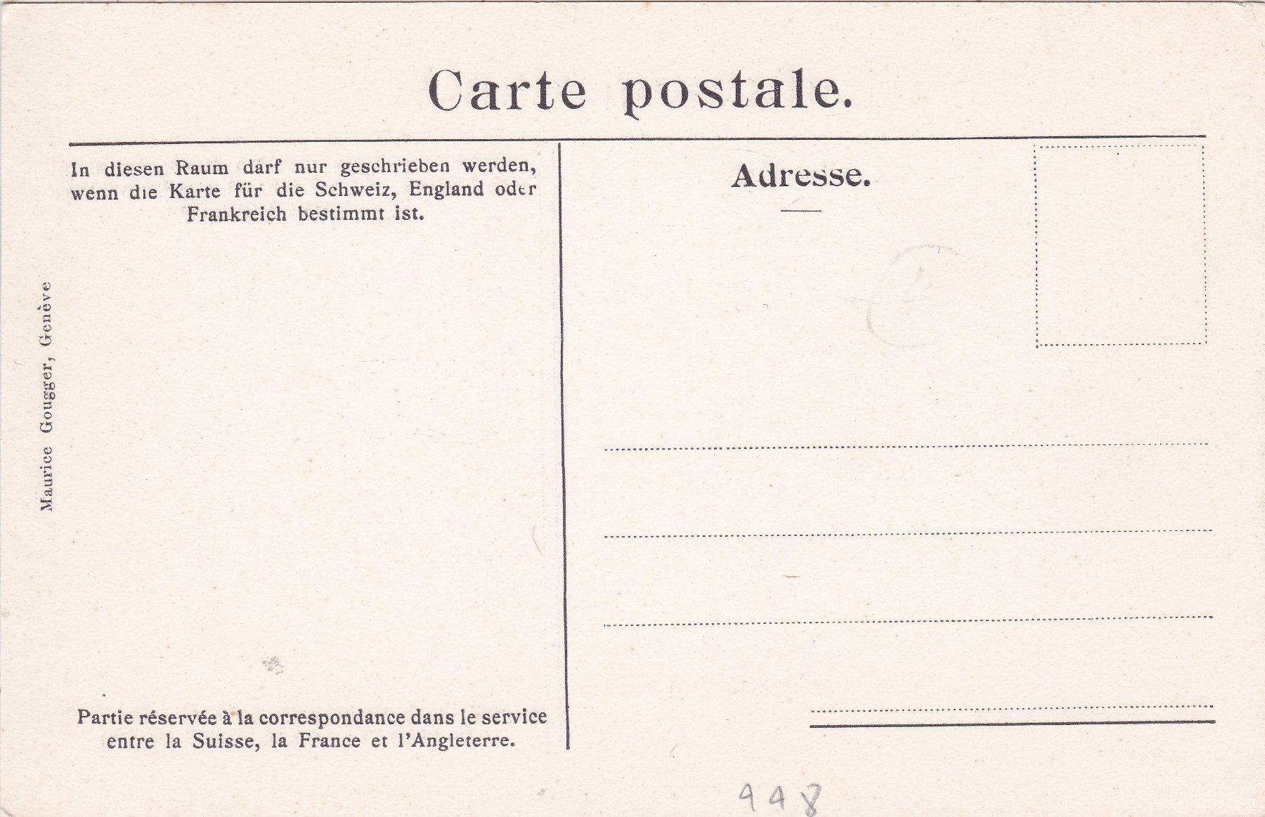 Cartoline postali: Genève Effet de bise – Usato da Herisau venduto da Lisegrat2008 1