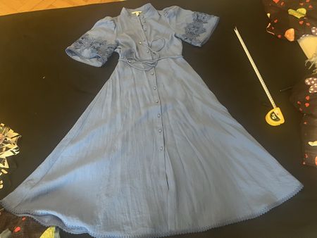 H&M Kleid Damen blau Grösse XS Spitze neuwertig