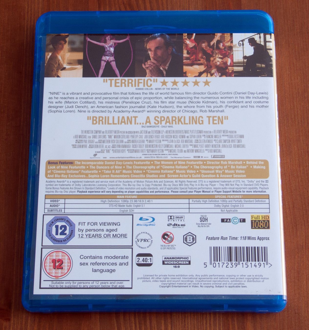 Tutti i DVDs: Nine - Blu-ray – Usato da Bülach venduto da Ckitzmueller 1