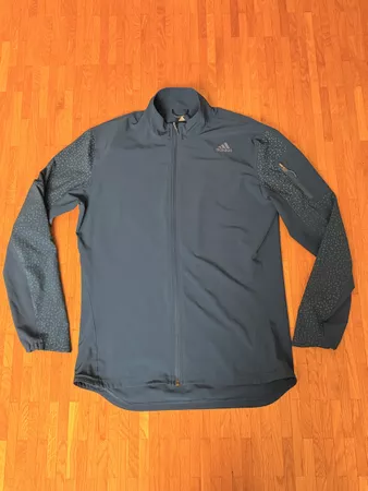 Adidas Laufjacke Climastorm blau - Grösse M