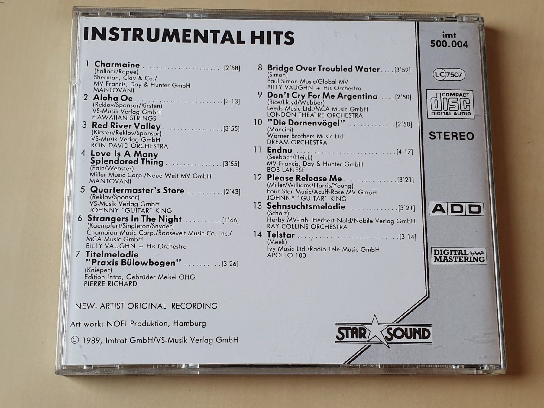 CDs: Instrumental Hits – D'occasion à Stansstad par collectorsshop 1