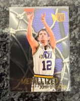 NBA John Stockton Fleer Metal Metallized Card