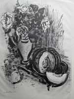 WULLSCHLEGER HANS LITHOGRAPHIE SIGNIERT NUMMERIERT