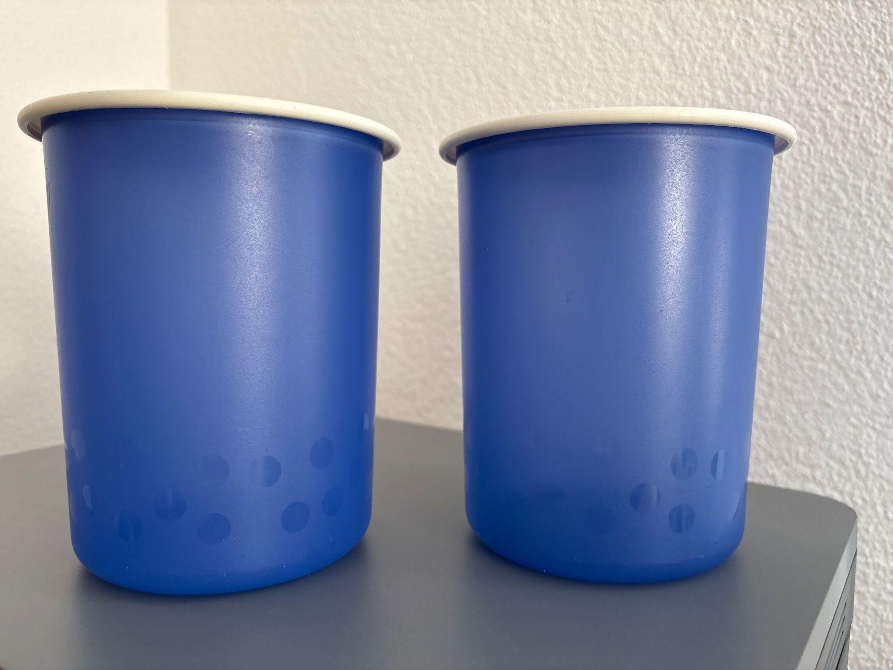 Tupperware Contenitori & Simili: Tupperware Behälter, blau, 2 Stück, 1.25 L**************** – Usato da Ibach venduto da lisch3