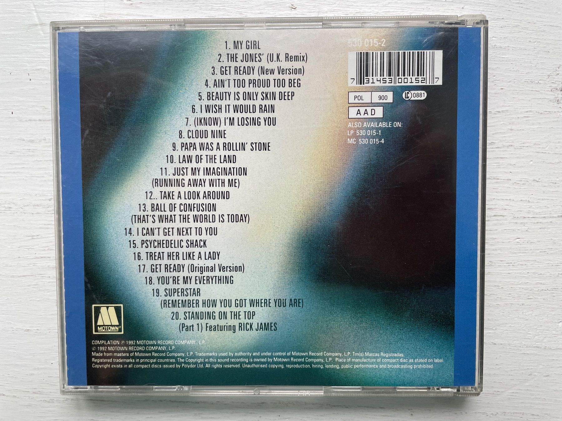CD: Temptations - Greatest Hits - CD, 1992 – Usato da Zürich venduto da Andy_t71 1