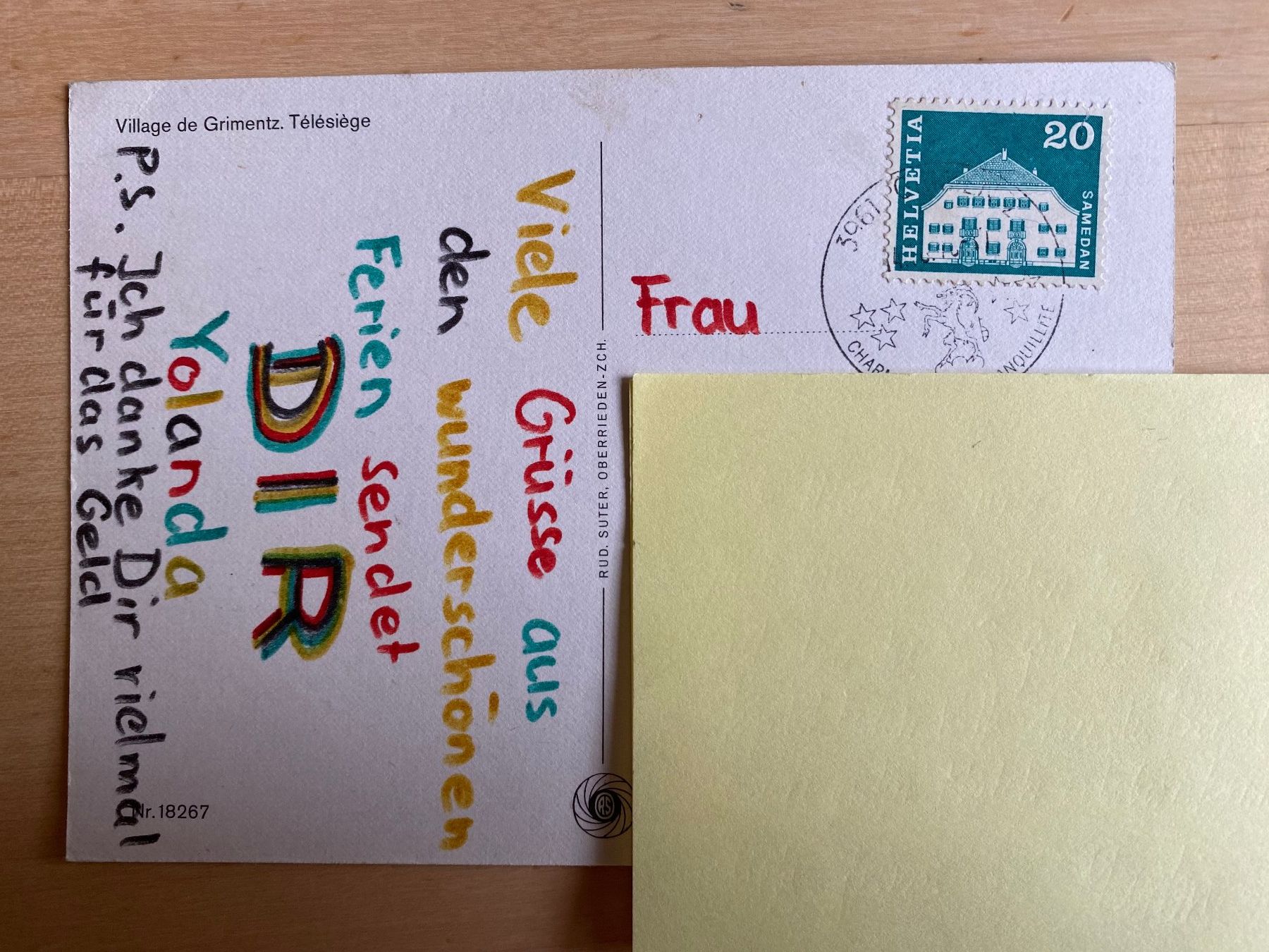 Cartoline postali: AK Grimentz - Télésiège VS – Usato da deitingen venduto da popcorn02 1