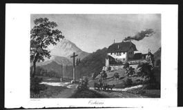 Corbières Aquatinta von Iselin