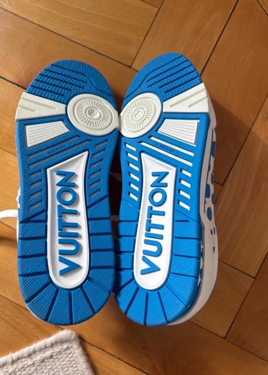 Louis Vuitton Scarpe da uomo: Sneaker Louis Vuitton x Yayoi Kusama trainer White Blue – Nuovo e nell'imballaggio originale da Bern venduto da LVGG 1