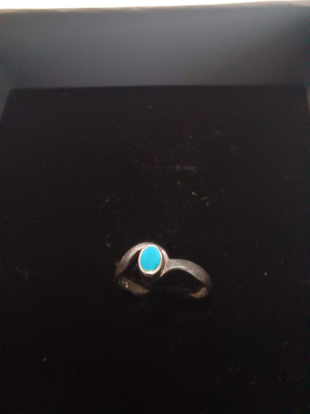 Ringe: Silber Ring mit blauem Edelstein – Gebraucht aus Urnäsch von G.Kertscher 1