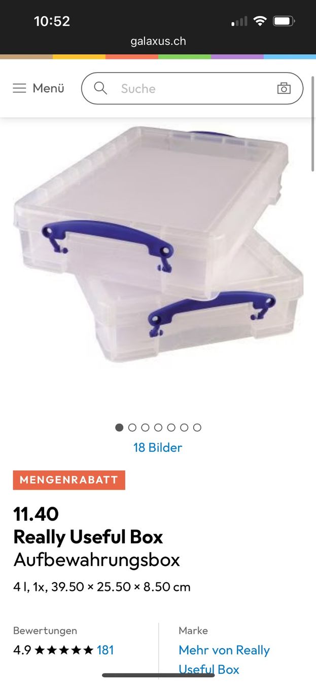 Sonstiges für Haushalt & Wohnen: Boite de rangement 4L – Gebraucht aus Hérémence von dor_75kb 2