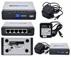 CISCO Linksys 5-Port 10/100 Ethernet Switch SD205 ver.1.1