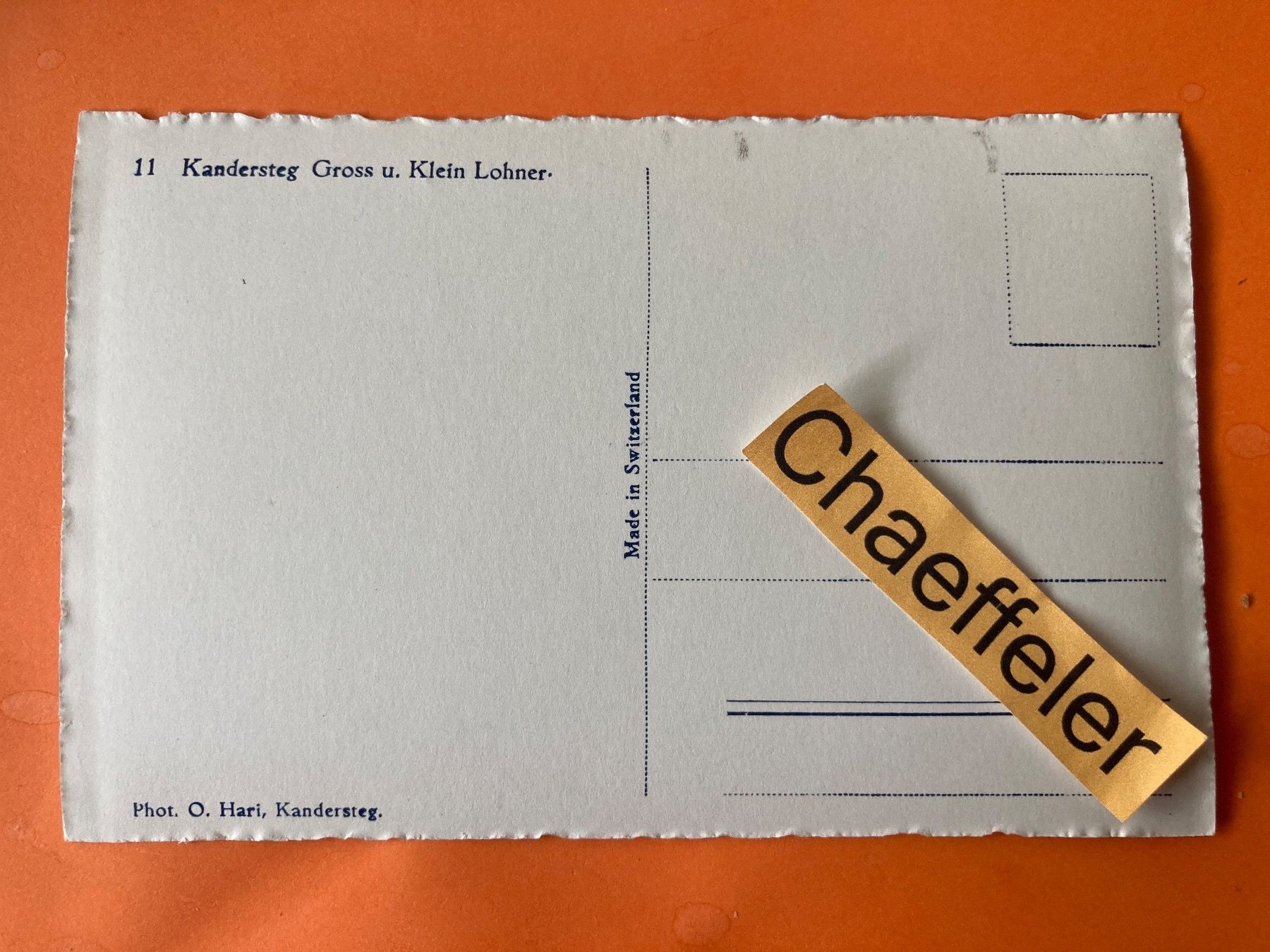 Cartes postales: 11 Kandersteg Gross u. Klein Lohner. – D'occasion à Zürich par Chaeffeler 1