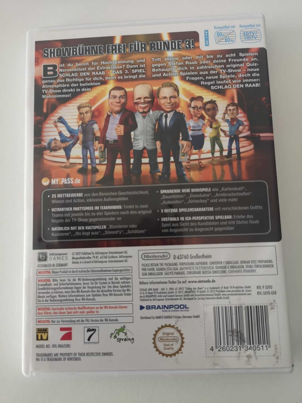 Giochi: Schlag den Raab Das 3. Spiel (Wii) – Usato da Herisau venduto da Seyashop1 2