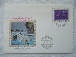 UNO Genf 1982 Besuch von Papst Joh. Paul II