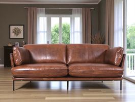 Leder Sofa moderne Eleganz und optische Leichtigkeit