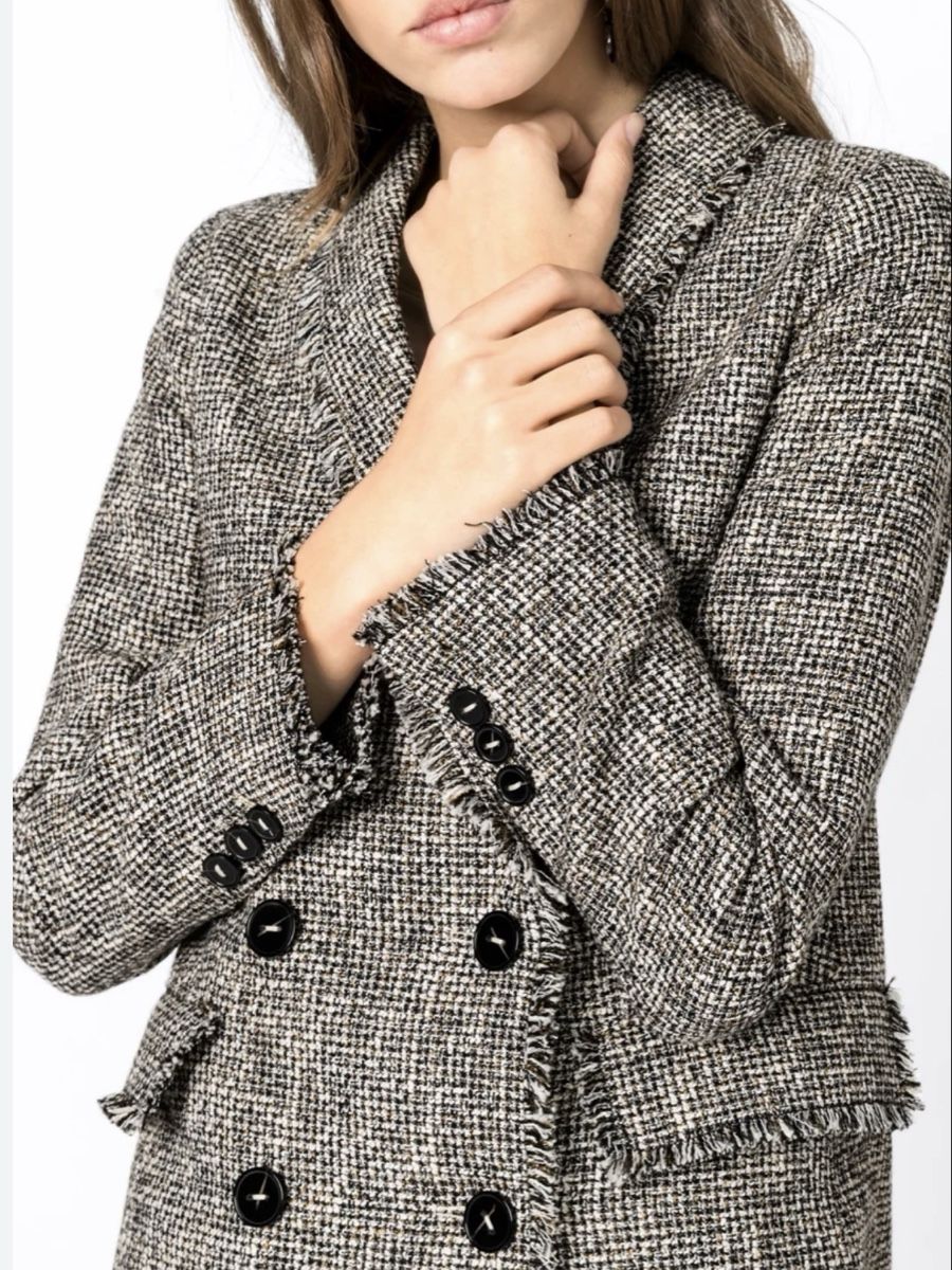 Hallhuber Giacche: Hallhuber Boucle Tweed Blazer grau Versand 9.- – Nuovo (secondo la descrizione) da Meilen venduto da ana9 2