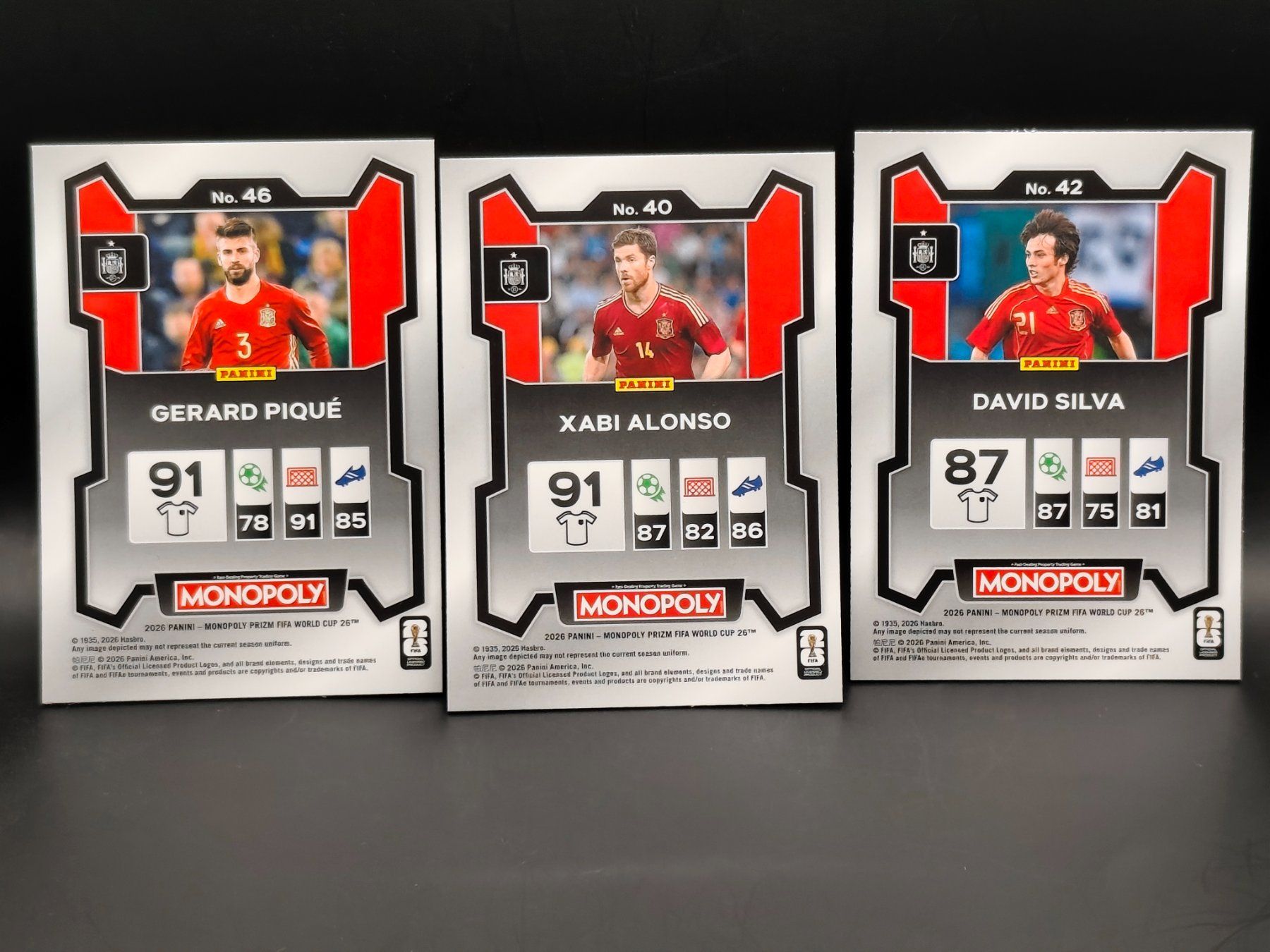 Panini Carte collezionabili: Pique, Alonso, Silva - Panini Prizm Monopoly - Spanien – Usato da Ostermundigen venduto da DaCards 1
