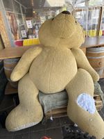 Grosser Teddybär defekt gebraucht beige