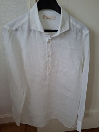Chemise en lin blanc homme Luca Faloni taille 38 