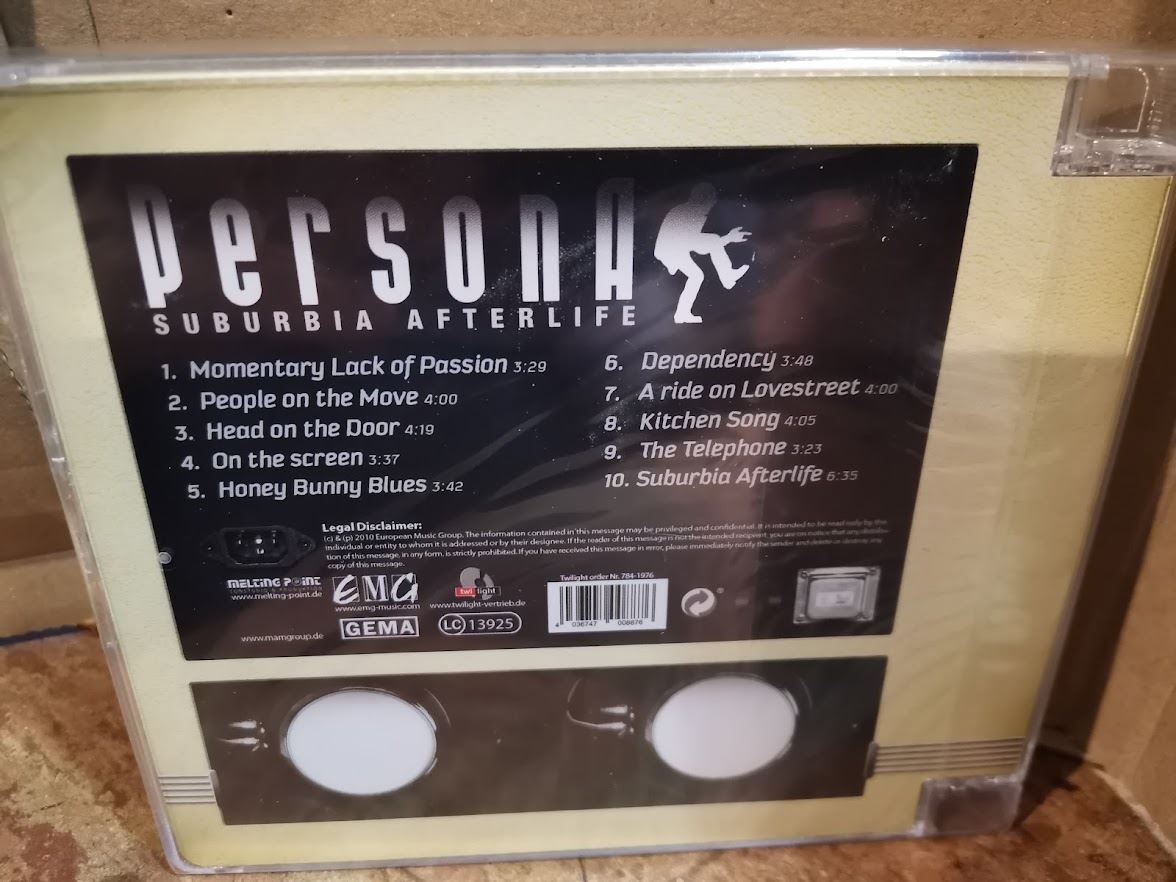 CD: Persona Suburbia Afterlife CD – Nuovo (secondo la descrizione) da Zofingen venduto da noise123 1