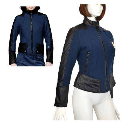 G-Star RAW Damen Jacke, COOK Jacket Leder Winterjacke /Gr. S