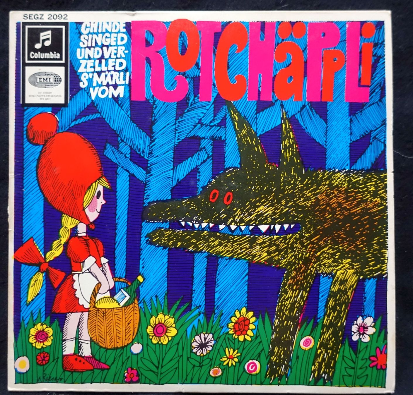 Schallplatten: SINGLE Chinde singed... Rotchäppli. Cover Art: Willi Rieser – Gebraucht aus Gutenswil von Optico