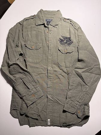 Ralph Lauren, Herren Leinenhemd, Gr. M, wenig gebraucht 