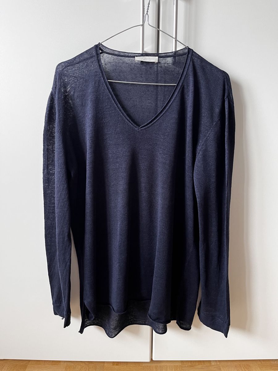 Maglioni & Felpe: GC Fontana Leinenpullover, Gr. 42, dunkelblau – Usato da Zürich venduto da Kleanthy