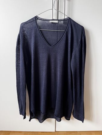 GC Fontana Leinenpullover, Gr. 42, dunkelblau