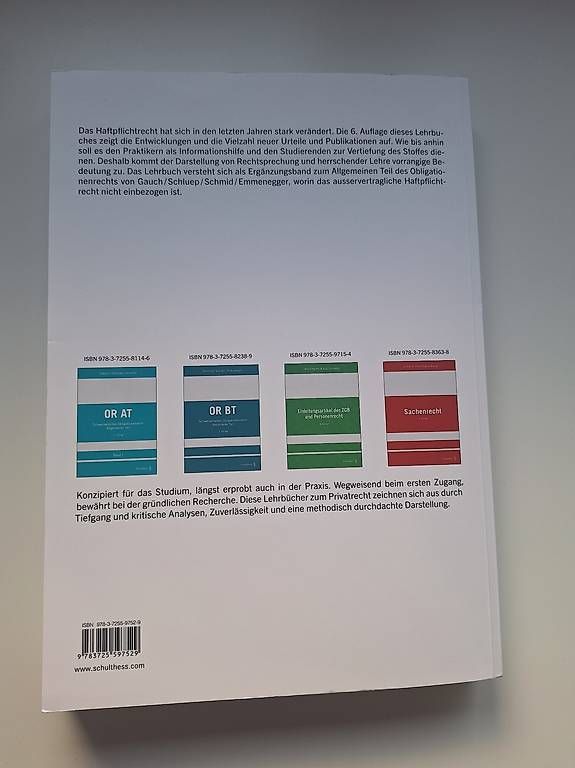 Libri: Ausservertragliches Haftpflichtrecht – Usato da Riehen venduto da ann_7lpc 1