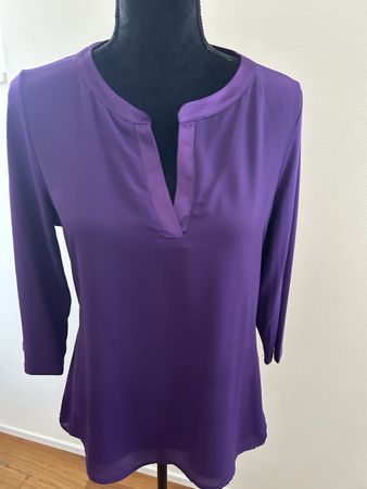 Comma Blusenshirt Gr. 38 purple 3/4 Armlänge nie getragen