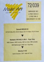 Original Model Art Decal Set  Aviatik siehe Fotos1/72