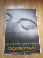 Altes "Eidgenössische" Versicherungs-Plakat, Zürich