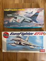 Zwei Flugzeugmodellbausätze, Eurofighter und Kawasaki T-4