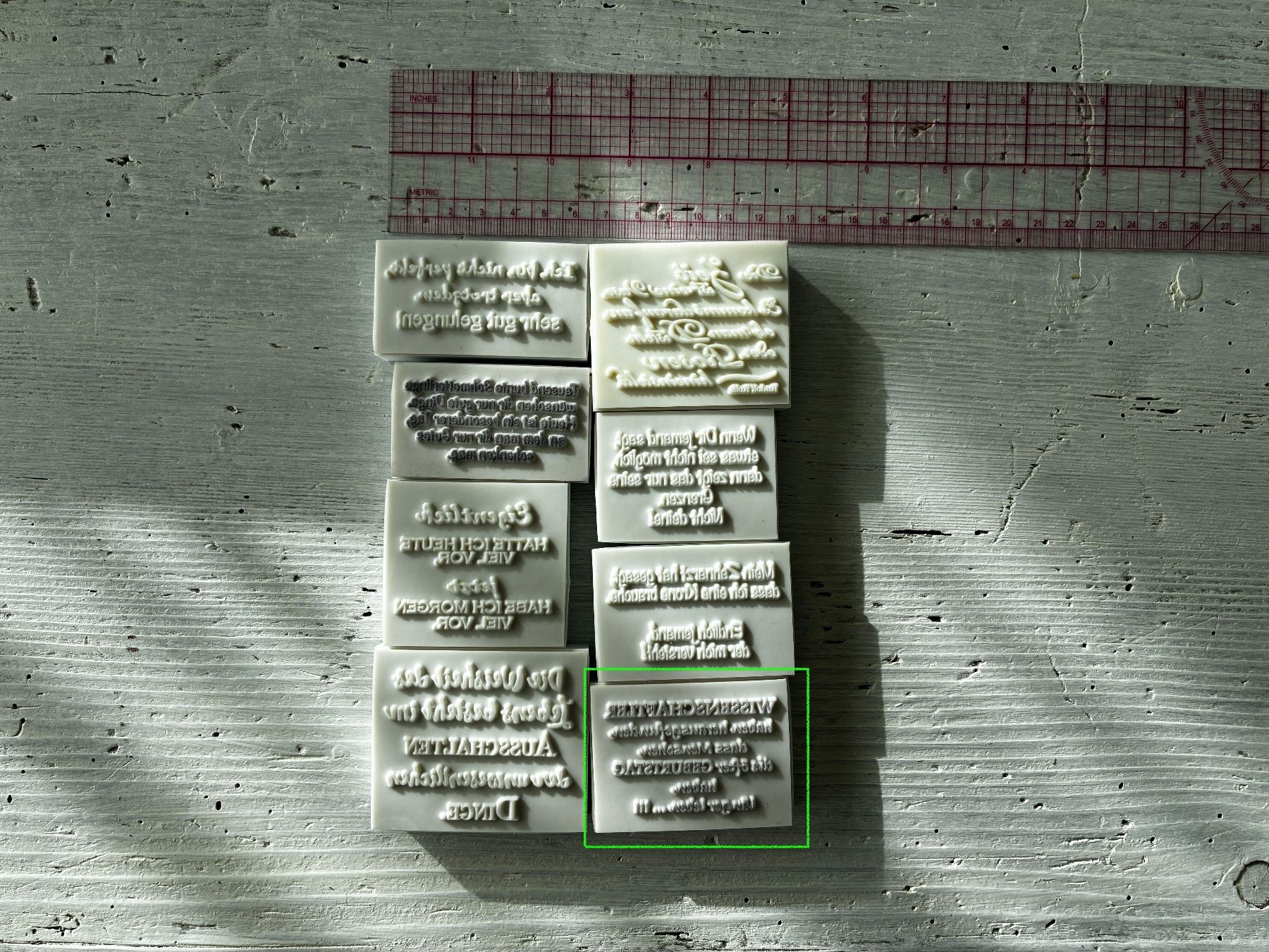 Timbri: LaBlanche Stempel Spruch '...Wissenschaftler...' 1-teilig – Usato da Glattfelden venduto da Qwerasdf 2