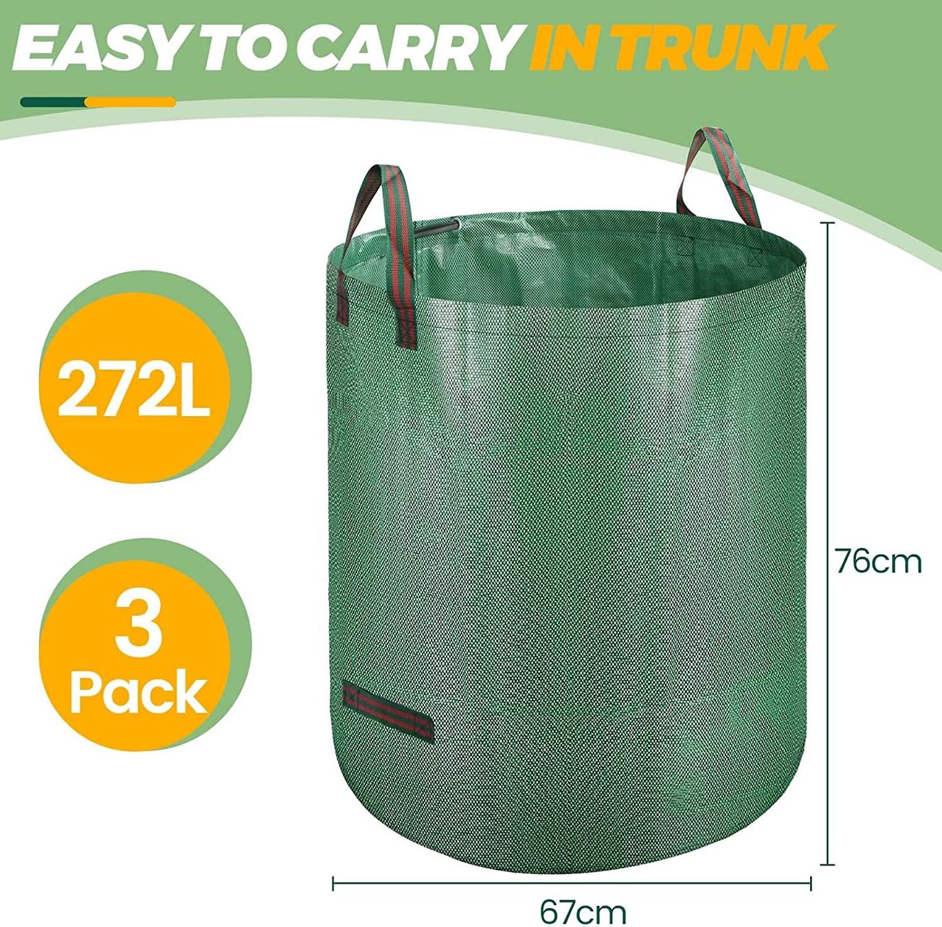 Cestini per rifiuti: Gartenabfallsack, Selbststehend Laubsack 3er Set – Nuovo e nell'imballaggio originale da Nuglar venduto da SaleRitter 3