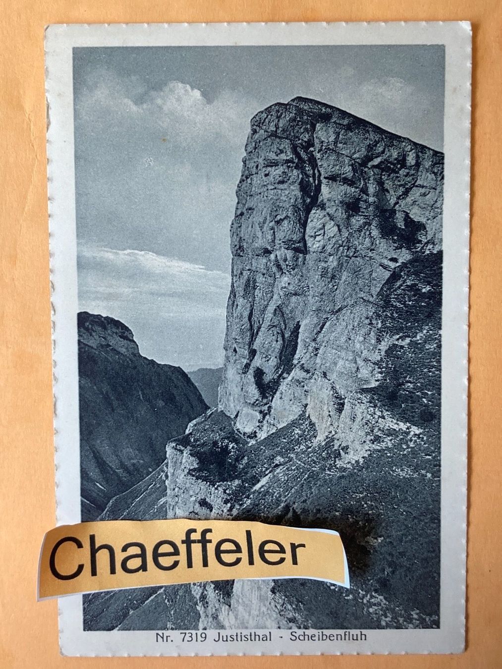 Cartoline postali: 1924  Justisthal - Scheibenfluh – Usato da Zürich venduto da Chaeffeler
