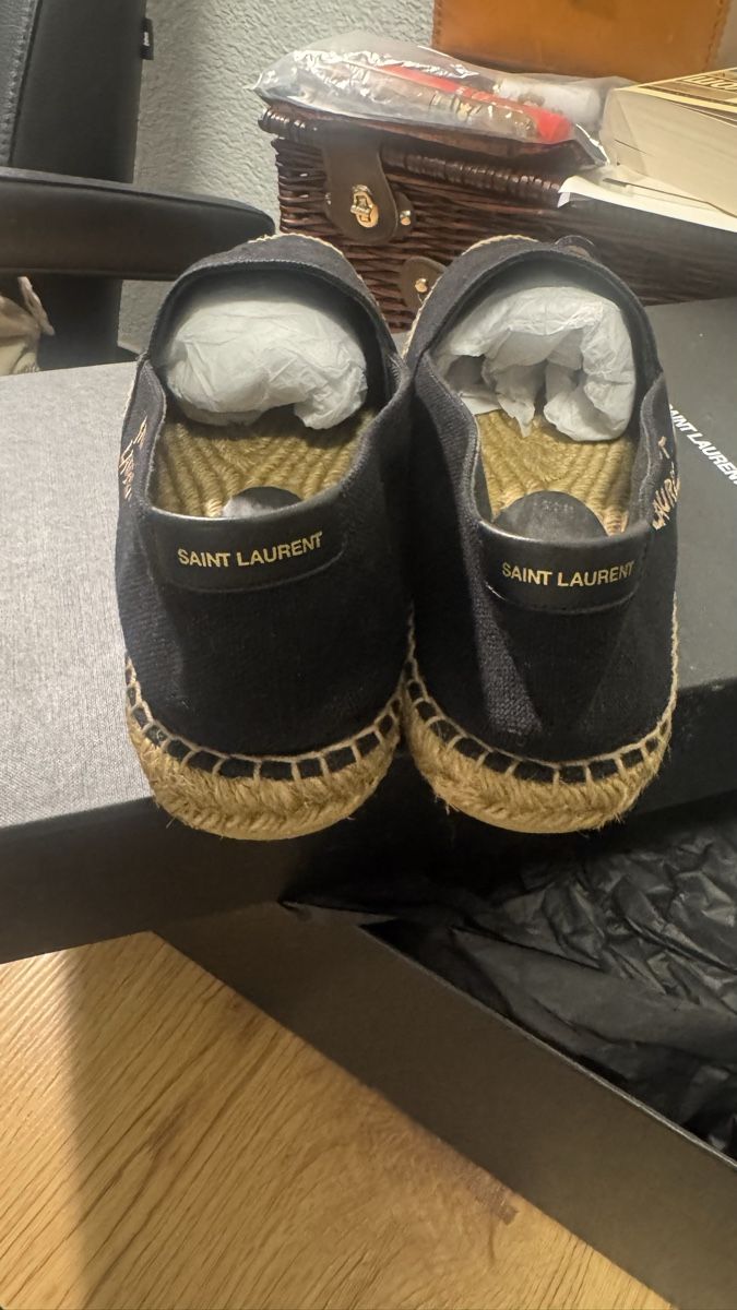 Saint Laurent Scarpe da uomo: Saint Laurent Black Canvas Espadrilles - 44 1/2 – Usato da Brugg AG venduto da GiovanniVercetti 4