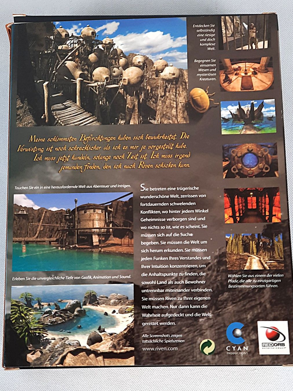 Giochi: BRODERBUND "RIVEN- The Sequel to MYST" – Usato da Beinwil am See venduto da Restwert_Beinwil 1