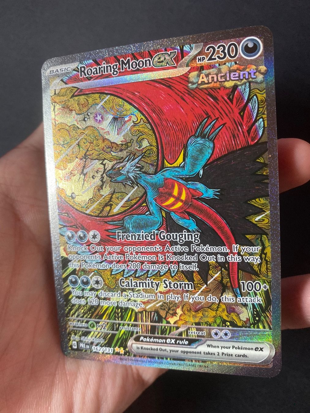 Pokémon Carte collezionabili: Roaring Moon ex 162 - SIR - Prismatic Evolutions - EN – Nuovo (secondo la descrizione) da Hausen AG venduto da Shrade 2