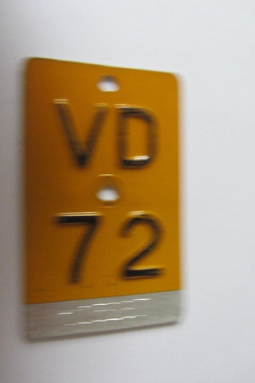 PLAQUE VD 1972 Kaufen auf Ricardo
