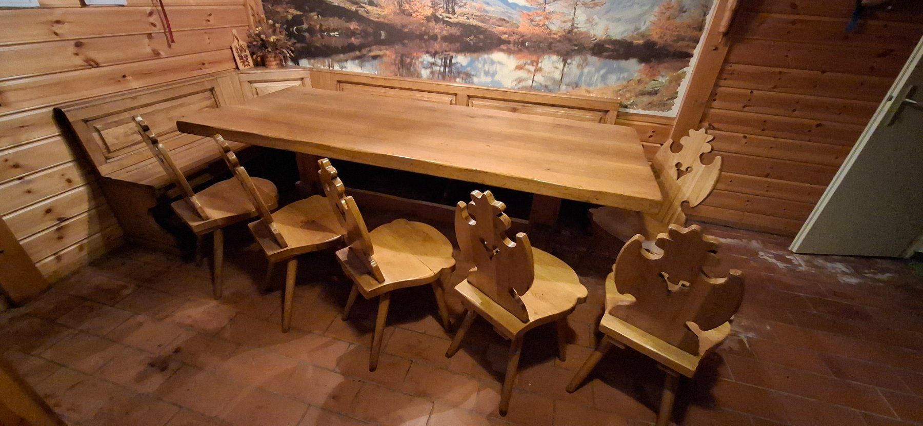 Set di tavolo e panche: table en bois chaise et banc – Usato da Champagne venduto da Lamar0