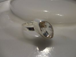 Ring - Topas weiss 925