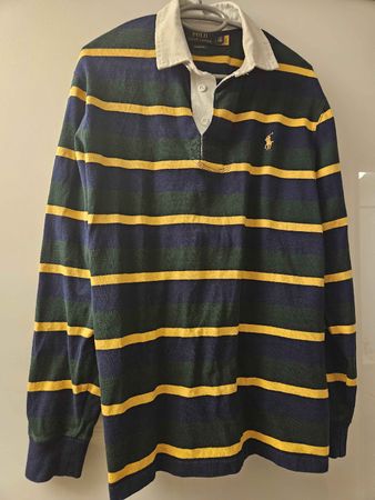 Polo Ralph Lauren Rugby Shirt gestreift Gr. L Top Zustand